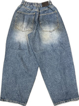 バイカーパッチデニムパンツ – M, L (3 Colors)