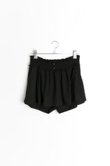 ボタンシャーリングショートスカートパンツ(2colors)