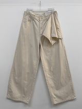 Lace Wrap Balloon Fit Wide Pants