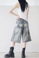 (Unisex) レークウォッシングハーフパンツ