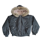 Fur hood vintage jumper