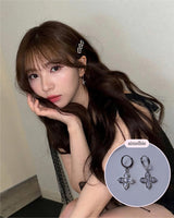 Luna Blossom Huggies Piercing - Silver color
