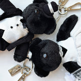 Wedding Couple Keyring Set [BLACK]