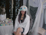 Dozzing hooded zip-up ( White )