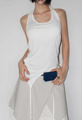 LAYERED HALTER SLEEVELESS
