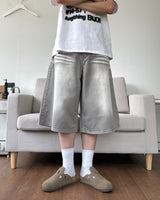 Leeds Washing Half Denim Pants