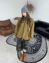 Raven Multi-Zipper Check Jacket