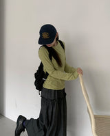 26SS★ [BAONHAUS] Ringchi Layered Span Round T-Shirt