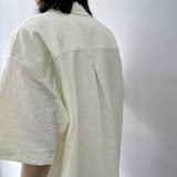 ボクシーエンボシードレイヤーリングシャツ