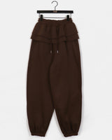 Chaelce frill layered jogger sweatpants