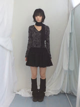 vintage knit lace skirt