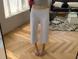 FOLDING CROP CAPRI PANTS (2color)