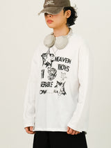LW Heaven ヴィンテージプリント ロングスリーブ