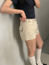 Nathan belt shorts