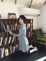 Scandi striped dress (3color)