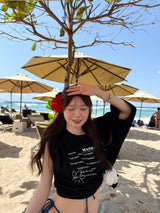 hand stitch big TEE