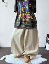 Kari Back Pocket Balloon Cotton Pants 3color