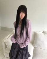 Tinel Shirring Roll-Up Long Sleeve T-Shirt