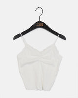 Wenme Lace Shirring Layered Sleeveless