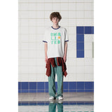 LOGO RINGER T SHIRT / WHITE