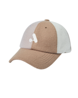 25FW WOOL BLEND MULTI COLOR SCHEME BALL CAP BEIGE
