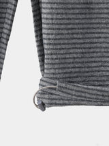 Border stripe summer pants