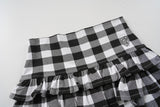 Evania Check Ruffle Skort