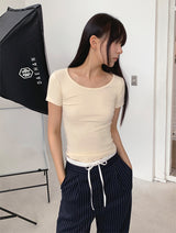 モダルUネックTシャツ (4C)