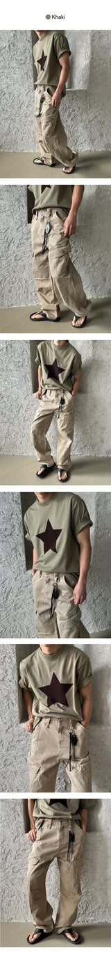 [S/S] ベルベットスターハーフtシャツ