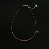 シリアルウッドネックレス [brown wood]