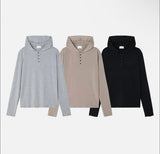 [Unisex] Henry neck hood long sleeves(3color)