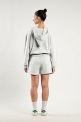 TEMPUS PATCH SHORT PANTS [WHITE MELANGE]