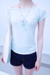 バラの文字入りTシャツ (5color)