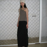 Hot Slit Maxi Skirt Black