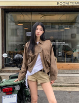 Modney pintuck tail shirring long sleeve