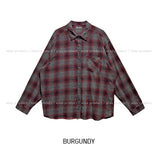 Posi smooth overfit checked shirt