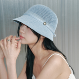 バンドペーパーニット ボンネットハット (Sky Blue)