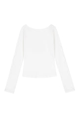 Signature Bambi Argyle Long Sleeve, White