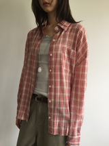 Lazy Log Check Shirt (2color)