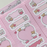 [MADE] PeaceLoveHappy ステッカー パック