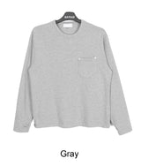 セドンポケットフィンガーホール長袖Tシャツ