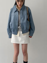 Steel Western Suede Blouson