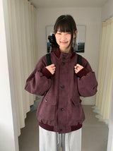 シルムキボタンハイネックオーバージャンパー