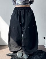 Beaudy Balloon Rivet Cotton Long Pants 4 Colors