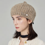 VARZARピンニットベレー帽 / Dark Beige