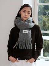 Wool candy muffler (casi grey)