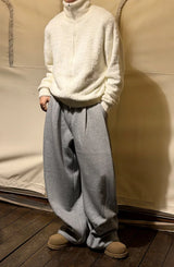 [Unisex] Angora high neck zip up cardigan(5color)