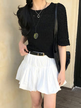 Draw Balloon Belt SET Banding MIni Skirt