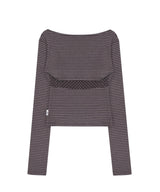ミックスドパターンキャミ＆ボレロセット ブラウン