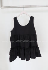 frill cancan layered mini-dress
